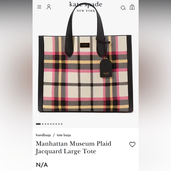 Kate Spade sold out large tote bag. Great holiday gift! - Picture 2 of 6